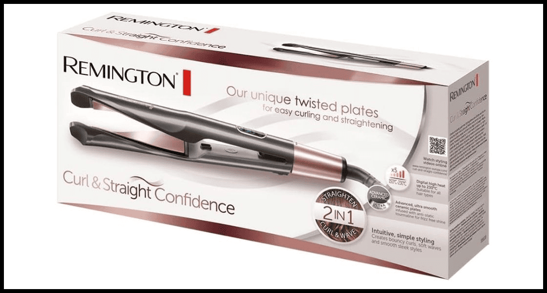 Remington Plancha de Pelo Curl & Straight Confidence S6606B