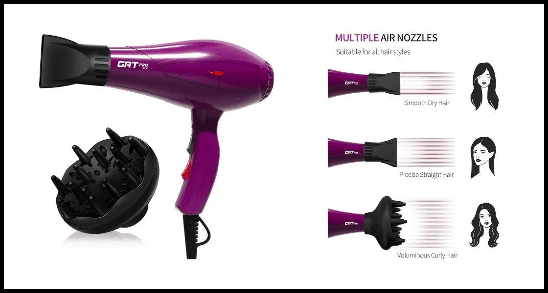 El Mejor en Durabilidad: GRT PRO secador de pelo